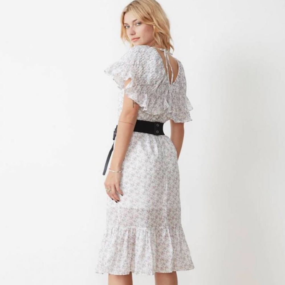 STEVIE MAY FLORAL CAPE SHOULDER DRESS - Picture 3 of 8